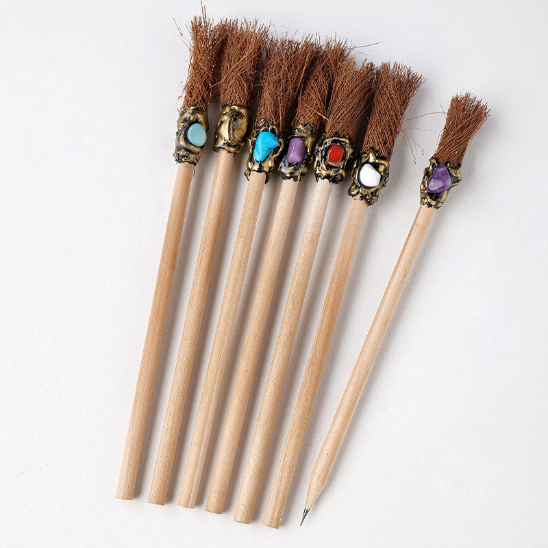 Olivenorma Crystal Decor Magic Broom Pencil Witches Broom - image 7