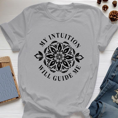 Olivenorma "MY INTUITION WILL GUIDE ME" Floral T-Shirt - Gray - 2XL - image 10