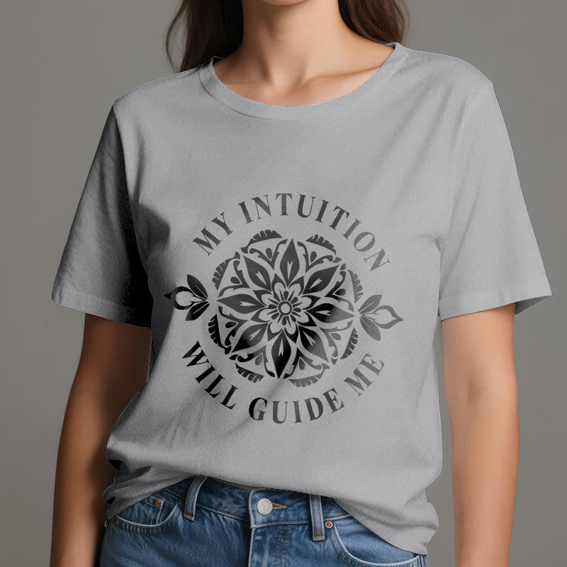 Olivenorma "MY INTUITION WILL GUIDE ME" Floral T-Shirt - image 11