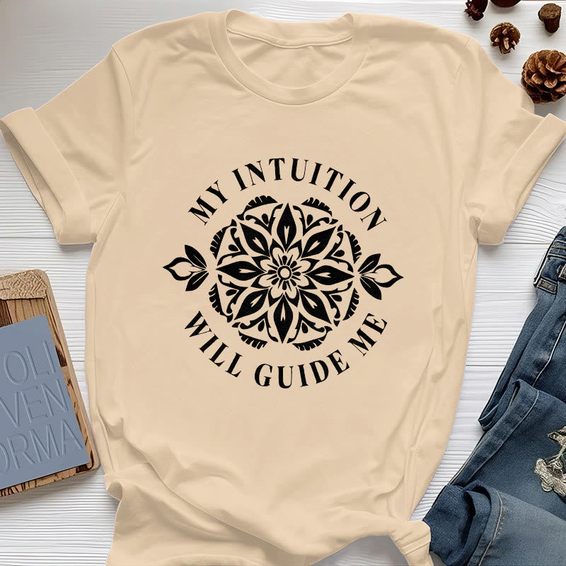 Olivenorma "MY INTUITION WILL GUIDE ME" Floral T-Shirt - Yellow - 2XL - image 1
