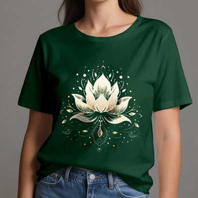 Olivenorma Blossoming Lotus Pure Cotton T-Shirt - image 21