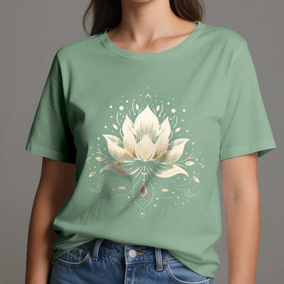 Olivenorma Blossoming Lotus Pure Cotton T-Shirt - image 19