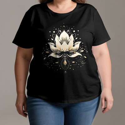 Olivenorma Blossoming Lotus Pure Cotton T-Shirt - image 3