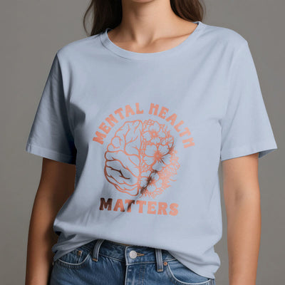 Olivenorma "MENTAL HEALTH MATTERS" Inspirational Cotton T-Shirt - image 15
