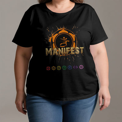 Olivenorma Unisex "MANIFEST" Throat Chakra Short Sleeve T-Shirt