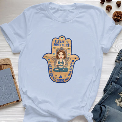 Olivenorma Hamsa Hand Meditation Protection Spiritual T-Shirt - Blue - 2XL - image 12