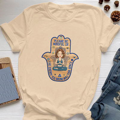 Olivenorma Hamsa Hand Meditation Protection Spiritual T-Shirt - Yellow - 2XL - image 10