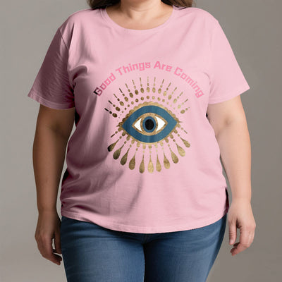 Olivenorma "GOOD THINGS ARE COMING" EVIL EYE T-Shirt - image 3