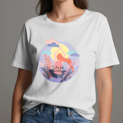 Olivenorma Calm Mama Print Yoga T-Shirt