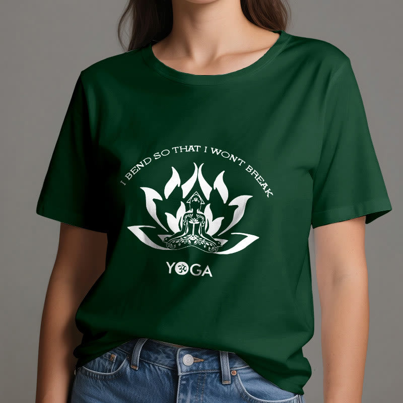 Olivenorma "I Bend So That I Won't Break" Yoga T-Shirt
