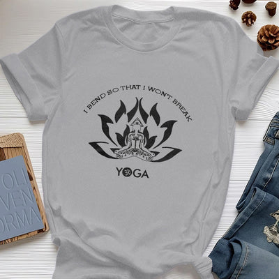 Olivenorma "I Bend So That I Won't Break" Yoga T-Shirt