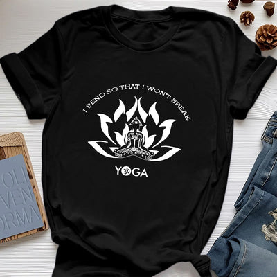 Olivenorma "I Bend So That I Won't Break" Yoga T-Shirt