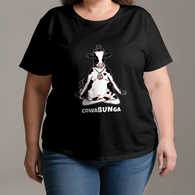 Olivenorma "Cowabunga" Yoga Cow T-Shirt