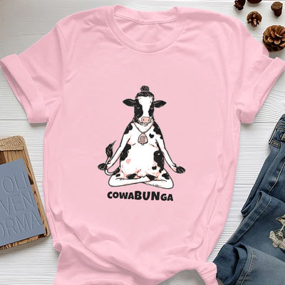Olivenorma "Cowabunga" Yoga Cow T-Shirt