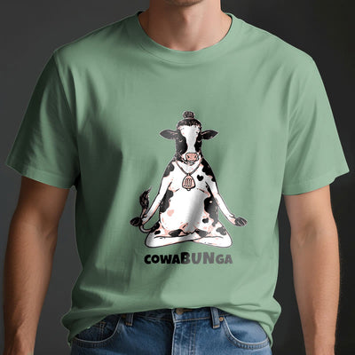 Olivenorma "Cowabunga" Yoga Cow T-Shirt