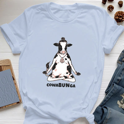 Olivenorma "Cowabunga" Yoga Cow T-Shirt