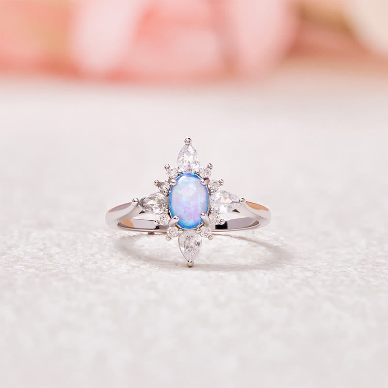 Olivenorma "Uniquely Yours" Radiant Opal Star Ring