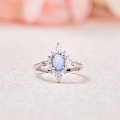Olivenorma "Uniquely Yours" Radiant Opal Star Ring