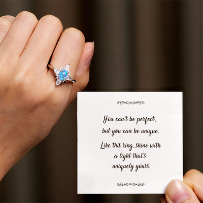 Olivenorma "Uniquely Yours" Radiant Opal Star Ring