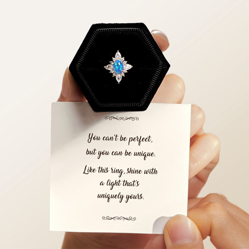 Olivenorma "Uniquely Yours" Radiant Opal Star Ring