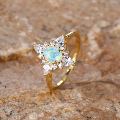 Olivenorma "Uniquely Yours" Radiant Opal Star Ring