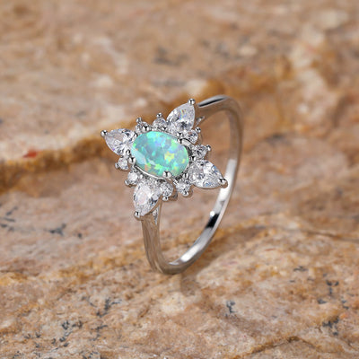 Olivenorma "Uniquely Yours" Radiant Opal Star Ring