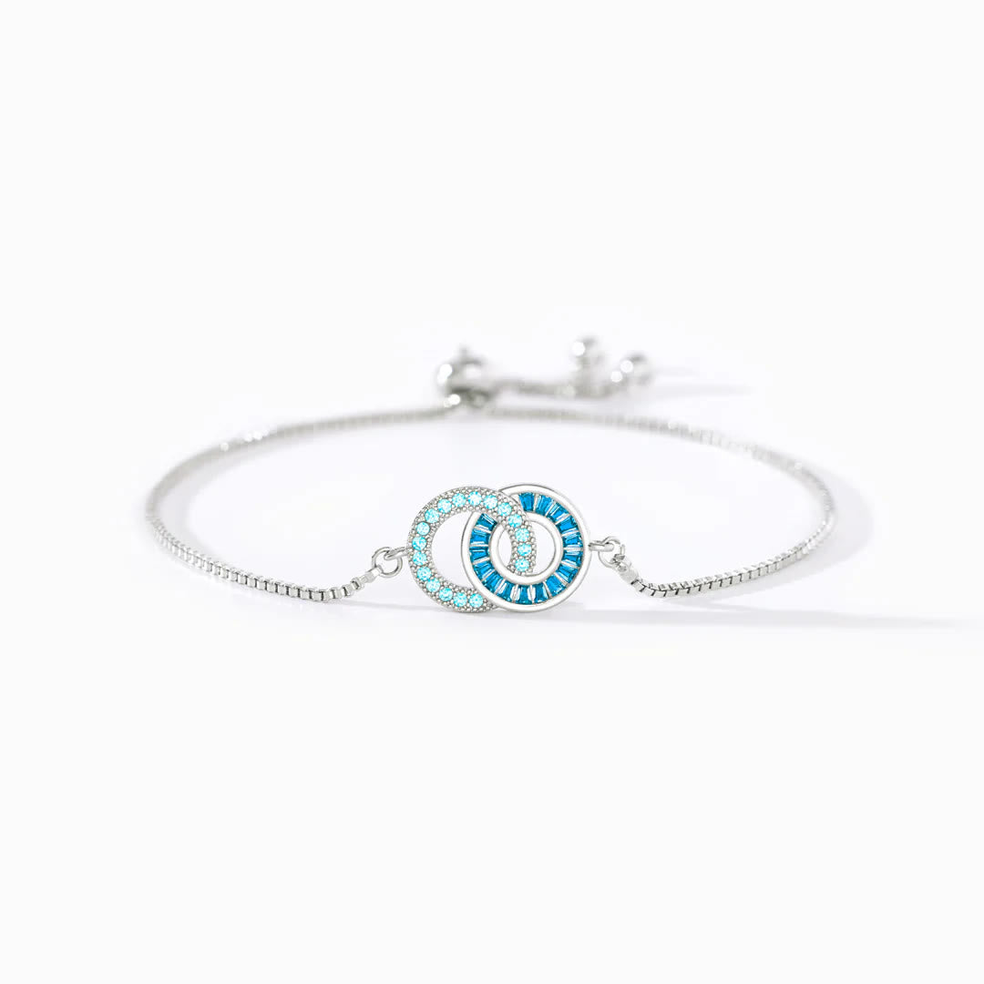 Olivenorma Mother & Daughter Linking Circles Bracelet