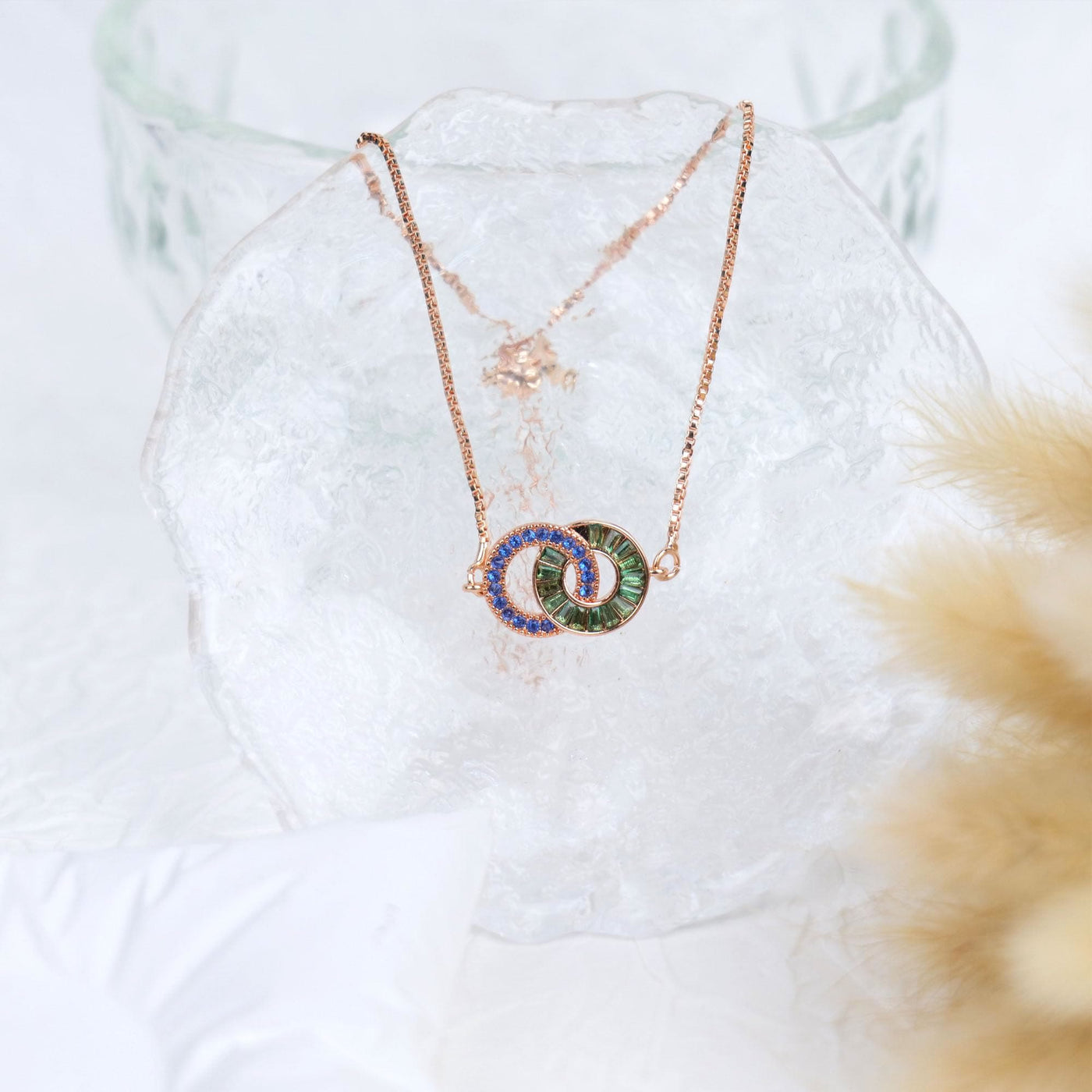 Olivenorma Mother & Daughter Linking Circles Bracelet