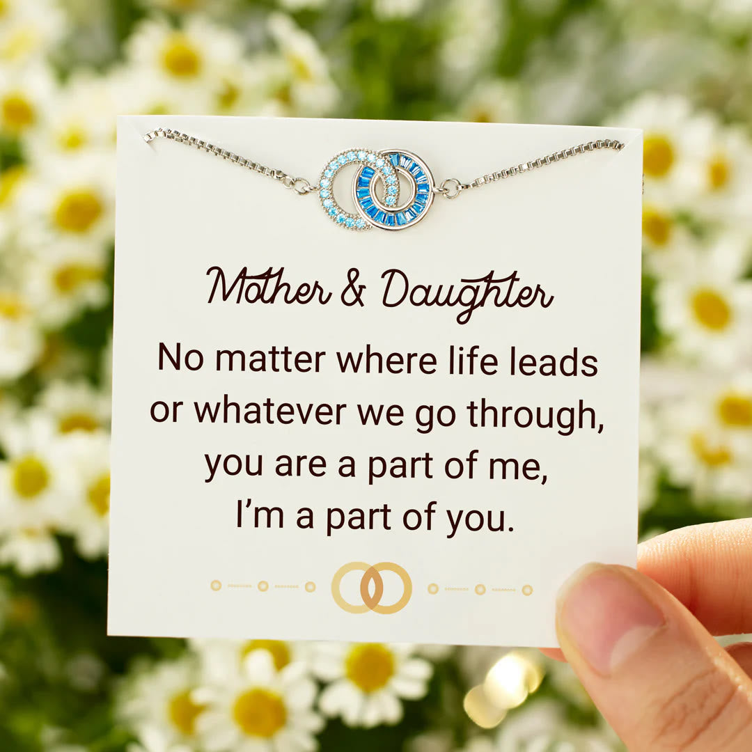 Olivenorma Mother & Daughter Linking Circles Bracelet