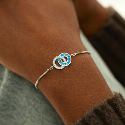 Olivenorma Mother & Daughter Linking Circles Bracelet