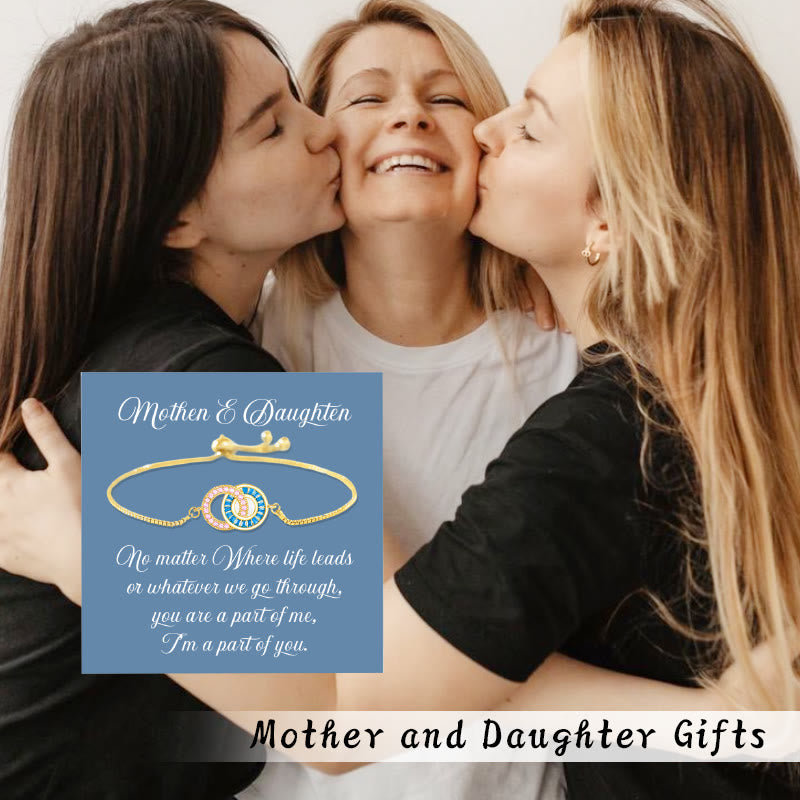 Olivenorma Mother & Daughter Linking Circles Bracelet