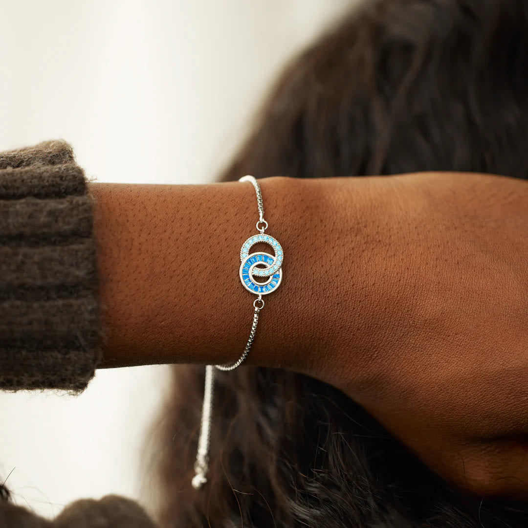 Olivenorma Mother & Daughter Linking Circles Bracelet