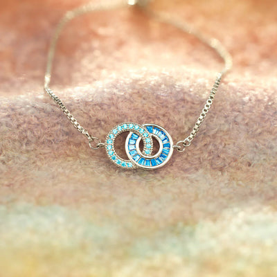 Olivenorma Mother & Daughter Linking Circles Bracelet