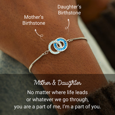 Olivenorma Mother & Daughter Linking Circles Bracelet