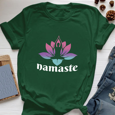 Olivenorma Namaste Lotus Mindful Cotton T-Shirt