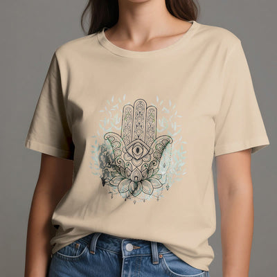 Olivenorma Hand of Fatima Hamsa Yoga Meditation T-Shirt