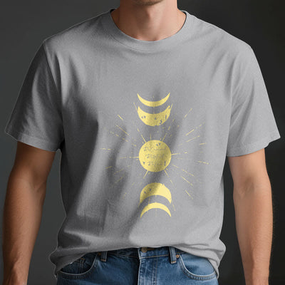 Olivenorma Moon Phases Yoga Cotton T-Shirt