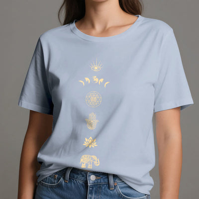 Olivenorma Chakras Spiritual Lotus Yoga T-Shirt