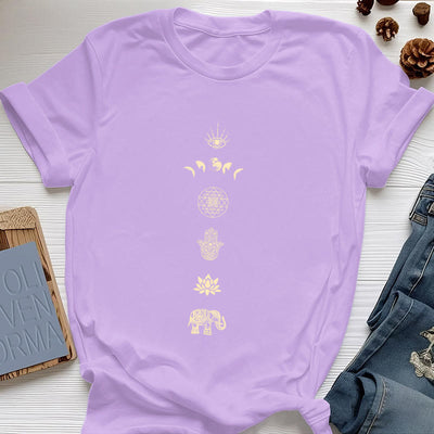 Olivenorma Chakras Spiritual Lotus Yoga T-Shirt