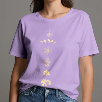 Olivenorma Chakras Spiritual Lotus Yoga T-Shirt