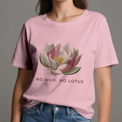 Olivenorma "NO MUD, NO LOTUS" Cotton Yoga Tee T-Shirt - image 15