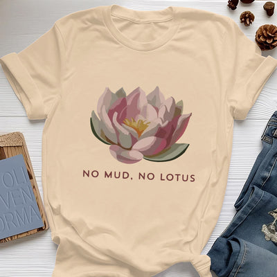 Olivenorma "NO MUD, NO LOTUS" Cotton Yoga Tee T-Shirt - Yellow - 2XL - image 10