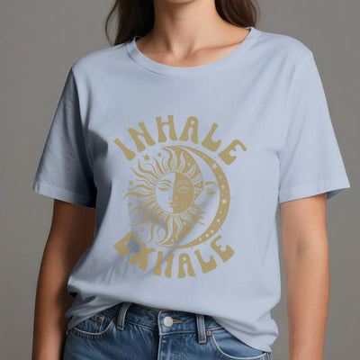 Olivenorma "INHALE EXHALE" Sun & Moon Spititual Tee T-Shirt - image 15