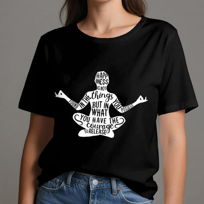 Olivenorma Meditation Tee Cotton Spiritual Yoga T-Shirt - image 9