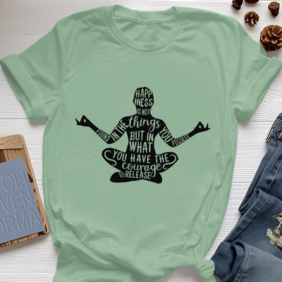 Olivenorma Meditation Tee Cotton Spiritual Yoga T-Shirt - Light Green - 2XL - image 18