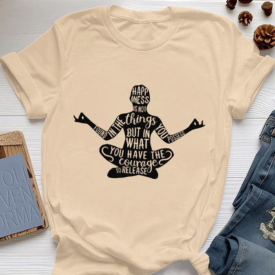 Olivenorma Meditation Tee Cotton Spiritual Yoga T-Shirt - Yellow - 2XL - image 12
