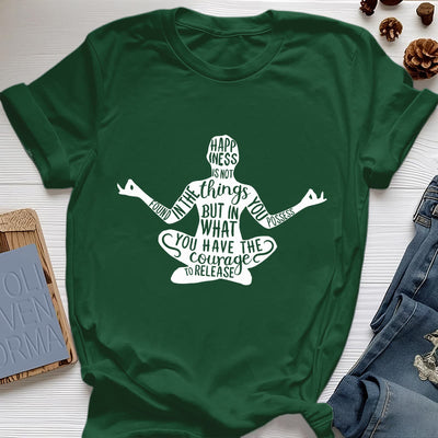 Olivenorma Meditation Tee Cotton Spiritual Yoga T-Shirt - Dark Green - 2XL - image 20