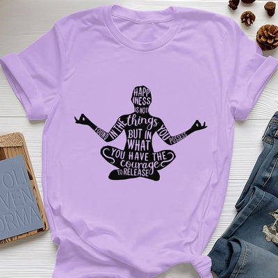 Olivenorma Meditation Tee Cotton Spiritual Yoga T-Shirt - Purple - 2XL - image 16