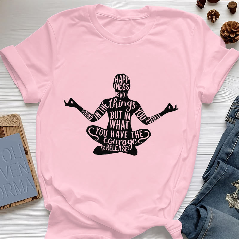Olivenorma Meditation Tee Cotton Spiritual Yoga T-Shirt - Pink - 2XL - image 14
