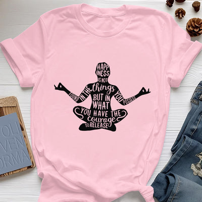 Olivenorma Meditation Tee Cotton Spiritual Yoga T-Shirt - Pink - 2XL - image 14